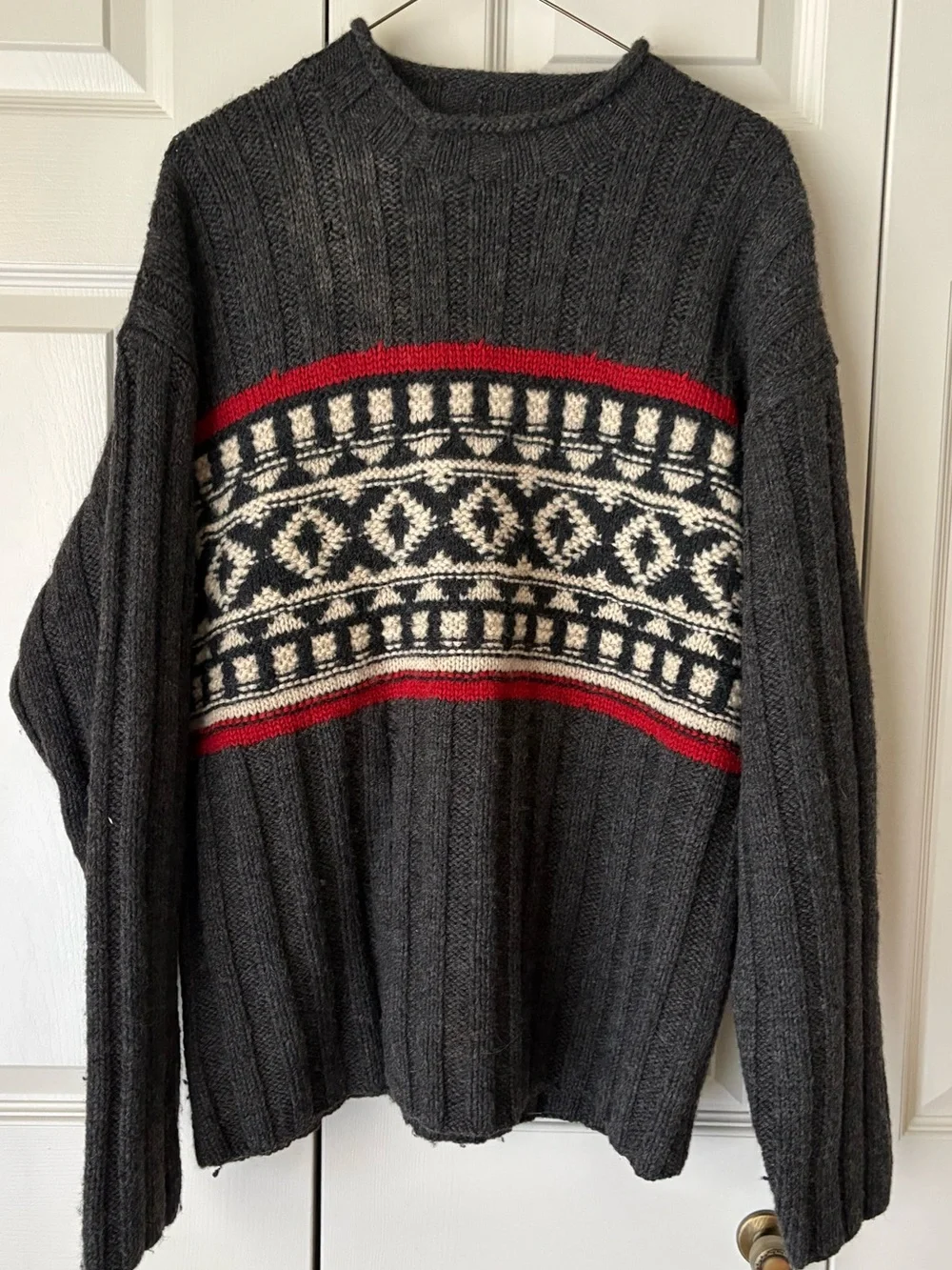 J Crew | Vintage Oarsman roll-neck Norwegian wool knit sweater. Medium